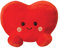 Aurora, 61513, Palm Pals Amore Herz, 13cm, Eco-Friendly Plüschtier, Rot