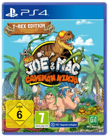 New Joe & Mac: Caveman Ninja - T-Rex Edition [PS4]