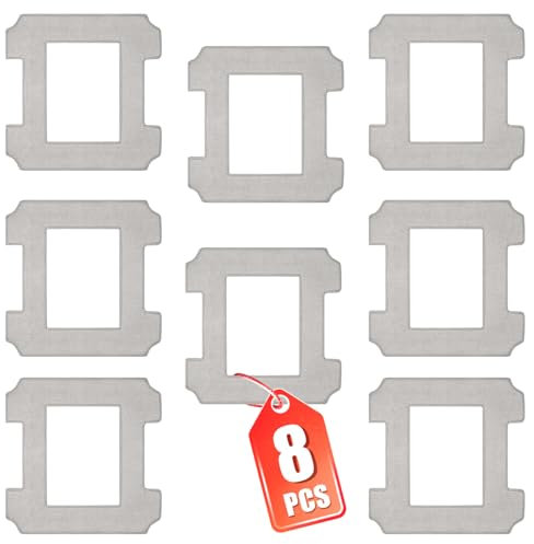 8 Stück Reinigungstücher Pad Ersatzteile für Ecovacs Winbot W1/W1 Pro Fensterstaubsauger Roboter