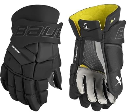 Bauer Supreme M3 Handschuhe Intermediate, Größe:12 Zoll, Farbe:schwarz