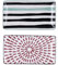 Bidasoa Zigzag Set 2 Bandejas Porcelana Surtidas 20x11cm Porcelana Apto Microondas Apilable