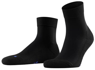 FALKE Unisex Cool Kick Socken atmungsaktives schnelltrocknendes Funktionsmaterial leichte Polsterung Plüschsohle kühlend moderne Quarterlänge flache Naht an Fußspitze sportlich 1 Paar