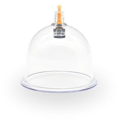 prado 100 Stück Tokyo Schröpfgläser aus Kunststoff, Tokio Hijama, Vakuummassage, Schröpfen,Vakuumglöckchen, Schröpfset, Hacamat Kupası (B0-7,6cm)