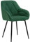 WOLTU Esszimmerstühle 1er Set, für Küche, Wohnzimmer, Schlafzimmer, ergonomische Küchenstühle gepolstert mit Armlehnen, Metallbeinen, Sitzfläche aus Samt, Dunkelgrün
