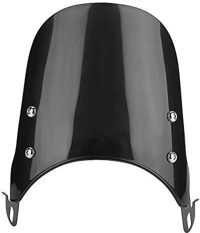 Universal Motorrad Windschutz Scheibe, 5–7 Zoll Motorrad Windabweiser Spoiler mit Montagehalterung für Motorräder, Elektrische Fahrzeuge, Elektroautos, Roller Zubehör
