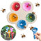 FOHYLOY Bienen Insekten Trinkbecher, Bunter Bienenbecher für den Garten, Bienen brauchen sichere Orte zum Trinken, Bienenbecher für durstige Bestäuber für den Garten (A)