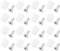 VGOL 50 Sets d'inserts de Chevilles de Charnière en Plastique Kits pour La Réparation de Meubles d'armoire Compatible avec Blum Charnières Chevilles en Plastique Vis Nickelées en Fer