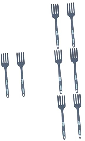 OQHAIR 8 Pcs Silicone Fourchette Spaghetti Os Fourchette À Remuer Ergonomique Fourchettes À Dessert Fourchette De Cuisine Fourchette De Cuisine Fourchette À Nourriture Grand Gel De Silice