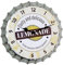 Lemonade Bottle Top Clock 35cm Galvanised Metal Novelty Man Cave Battery Wall Decor