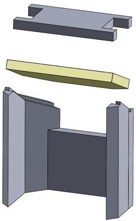 Heizgasumlenkplatte - Passend für Hark Kaminöfen inkl. Modellübersicht - Vermiculite feuerfest & hitzebeständig - Kamin Ofen Zubehör (360x244x30 mm)