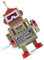 Alasum Blechroboter gehender Roboter Gehirnspielzeug für Kinder Blechspielzeug aufziehen Tinplate Spielzeug Wind Up Spielzeug filigranes Uhrwerk-Spielzeug Roboter-Ornament Weißblech