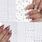 Yeomju 7 Stück Nagelsticker Silber Stern Mond Aufkleber für Nägel,Selbstklebende Metallic Nagel Sticker 3D Nail Art Sticker Nageldekoration für Frauen,Nagelfolien für DIY