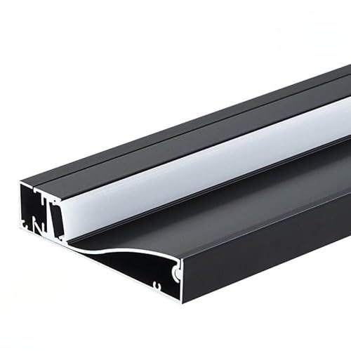 Profilé Aluminium Plinthe Couleur Noir 2M pour Ruban LED 10mm - SILAMP