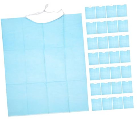 FRCOLOR 60stücke Einweg-lätzchen Für Erwachsene Zum Essen Schutzkleidung Für Senioren Abwischbare Lätzchen Für Senioren Zum Abendessen