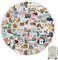 pcsfoe 100 Stücke Book Sticker, Wasserdicht, Sonnenbeständig, PVC-Material, Einzigartig, Für Wasserflasche, Laptop, Scrapbook, Tagebuch, Wasserdichte Vinyl Aufkleber Für Erwachsene