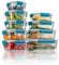 GENICOOK Glass Food Storage Containers 18 Pieces with Upgraded Snap Locking, Meal Prep Containers Set - Airtight Lunch Containers, Microwave, Oven,zer and Dishwasher，Turquoise