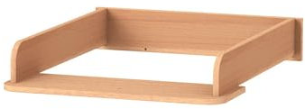 Veres Wickelaufsatz Abnehmbarer für die Kommode, schmaler (60 cm, rechts oder Links montierbar) (Natur)