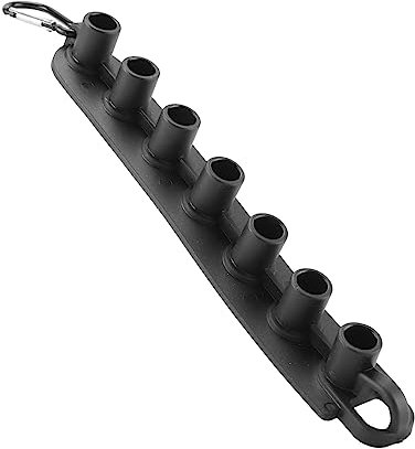 Fuhjythy Pressure Washer Nozzle Holder, Holds 7 Nozzle Tips with 1/4 Inch Quick Connect(Without Nozzles)