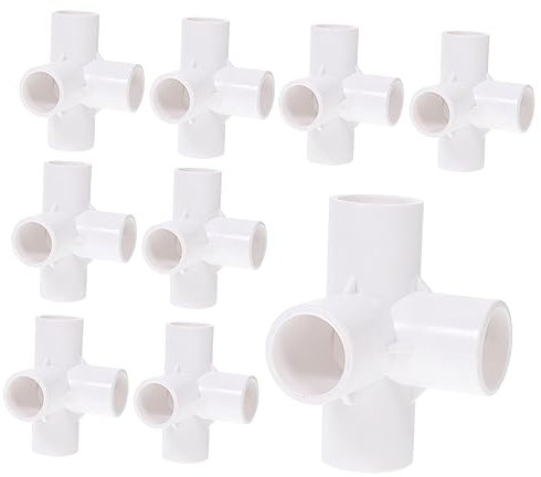 BESPORTBLE 10 piezas Conector PVC para Accesorios de Tubería para Invernaderos y Decoración del Resistente la Corrosión y Alta Temperatura