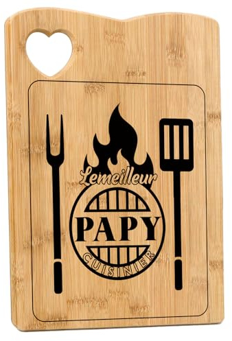 Cadeau Papy Noel,Planche à Découper En Bambou,Cadeau Papy,Cadeau Grand Pere,Cadeau Papi,Idée Cadeau Grand Père,Cadeau Pour Papi,Idee Cadeau Papy,Cadeau Pour Papy,Cadeau Fete Des Grand Pere