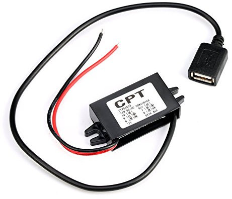 MEETOZ DC Converter Buck Module 12V convert to 5V USB Output Power Adapter