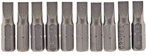 Draper 64028 5.5mm 1/4 hex. Plain Slot Insert bit 25mm Long x 10