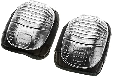 NEO TOOLS Protezione per ginocchia in gel, fornisce protezione contro forature fino a 100 N, protegge le ginocchia da lividi e abrasioni, imbottitura in plastica, elastici in neoprene
