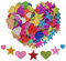 KANOSON Goma EVA Pegatinas - 150 Estrellas y Corazones Autoadhesivos, Espuma Brillo para Infantiles Scrapbooking y Decoración de Pared