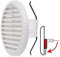 TLDSHOP® - Griglia ventilazione tonda PVC con molle e rete, per fori da Ø80-125 mm, Ø145mm (BIANCO)