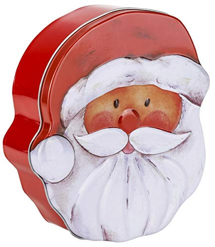 designfun KEKSDOSE WEIHNACHTSMANN 18 CM/HÖHE 6,5 CM