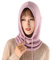Yekeyi Winterhaube, gestrickt, aus Kaschmir, Skimaske, Outdoor-Mütze, für Damen, Rosa, One size