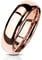Paula & Fritz® Ring Damen Wolframcarbid Gr. 70 (22,3) Rosegold 6-mm Breit Kuppelring Herren-Ring Partnerring Ehering Damen-Ring Verlobungsring Tungsten
