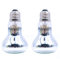 ANCLLO 2pcs lampadine riscaldanti Trasparenti per rettili, Lampada riscaldante a infrarossi Durevole Lampadina per Animali Domestici per rettili 220-230V (75W)