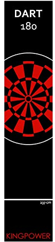 Kingpower Dart Darts Teppich Dartteppich Dartmatte 290x60 cm Steeldart Dartpfeile Dartboard Zubehör Abwurflinie Schutz Gummi Dartscheibe Verschiedene Designs, Design:Design 11