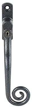 Cornish Heritage Monkey Tail Espag Window Handle - Mottled Grey (Right-Hand)