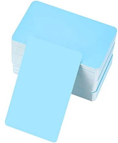 150 Stück Blanko Papier Karten, Karteikarten, Kraftpapierkarten, Spielkarten, Memory Karten Blanko, Visitenkarten Papier für Heimwerken Gedächtnis Lernen - Blau, 8,9 x 5,2 cm/3,5 x 2,04 Zoll