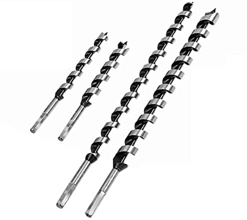 SYDARSYN Broca Helicoidal, Barrenas para Madera, Helicoidales Brocas para Taladrar Madera Corcho de Madera Dura, Diámetro de 6mm, Longitud Total 230mm