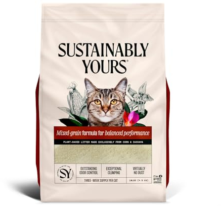 Sustainably Yours Natürliches Katzenstreu, Multi-Katzenstreu, 4,5 kg
