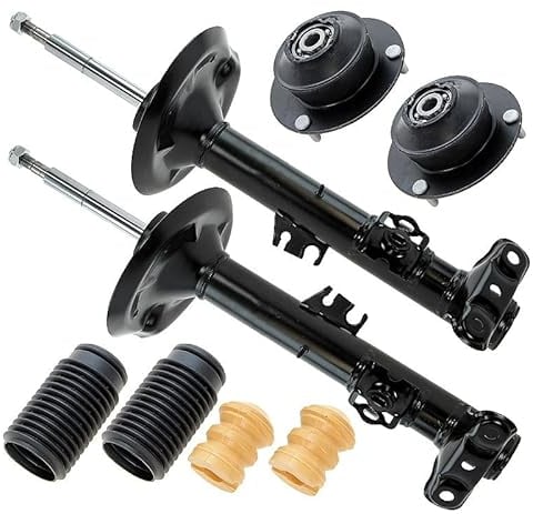 ATEC Germany 2x Gasdruck Stoßdämpfer Vorne Federbein inkl. Domlager & Staubschutzsatz, Kompatibel mit BMW 3er (E36), 3 Cabriolet (E36), 3 Compact (E36), 3 Coupe (E36), 3 Touring (E36)