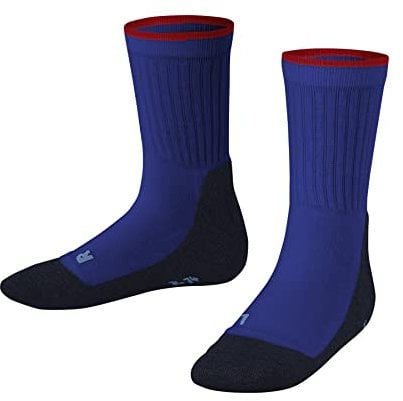 FALKE Unisex Kinder Socken Active Everyday K So Funktionsmaterial dünn atmungsaktiv einfarbig 1 Paar, Blau Yve 6714, 35-38