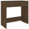 vidaXL Escritorio de Madera de ingeniería Roble marrón 80x40x75 cm