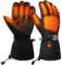 Electric Heated Gloves with Touch Screen,Rechargeable 7.4V 3200MAH Battery Heating Gloves for Men Women,3 Temperature Level Heating Battery Powered Windproof Gloves for Outdoor Warm Motorcycle (XL)