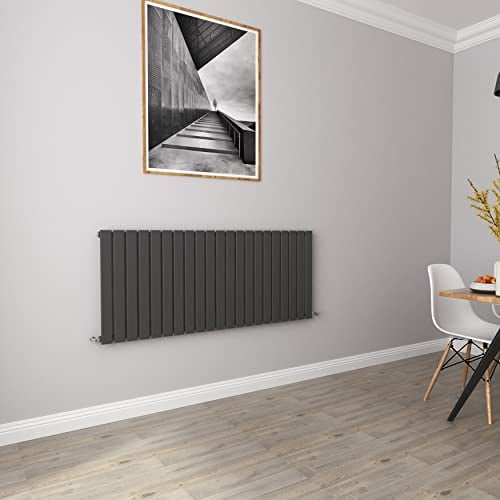 Anthracite Radiators Horizontal Rad Single Flat Panel Central Heating Radiators 600 * 1428mm