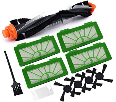 SUPENG Magnetischer Hauptwalzen-Seitenbürstenfilter, kompatibel mit Vorwerk VR100 SEITENBURSTE FUR Kobold SAUGROBOTER Staubsaugerteilen (Color : 11pcs Combo Kit)