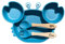 Assiette crabe + couverts pour bébé, enfant personnalisé en bois et silicone, idée de cadeau pour naissance, baptême, noël pour bébé