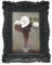 CISOO Vintage-Bilderrahmen, antiker kunstvoller schwarzer Bilderrahmen, für Tischplatte und Wanddekoration, dekoratives Blumendesign, Retro-Heimdekoration, Fotogalerie-Kunst, 10 x 15 cm