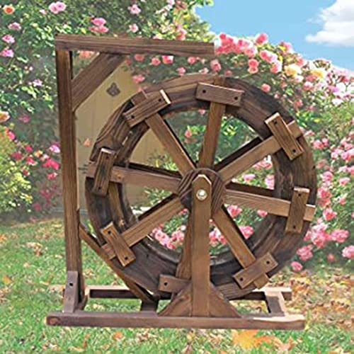 Fontaine cascade en bois vintage rustique | Décoration de jardin pour terrasse, porche, cour – Offrez-vous une ambiance sereine
