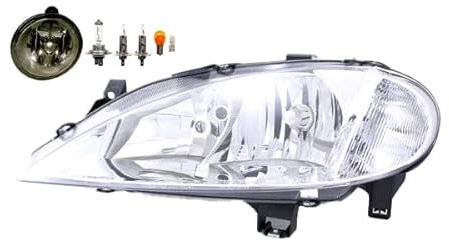 Johns, Scheinwerfer Halogen Front passend für Renault Megane I 03/99-08/03 H7 H1 Links + Nebelscheinwerfer + Leuchtmittel