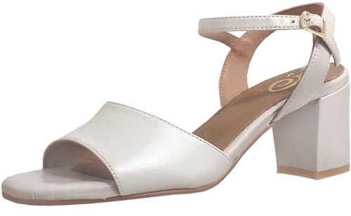 Folie's, 1231@, Femme Nu-Pied Beige Lisse - 39 EU