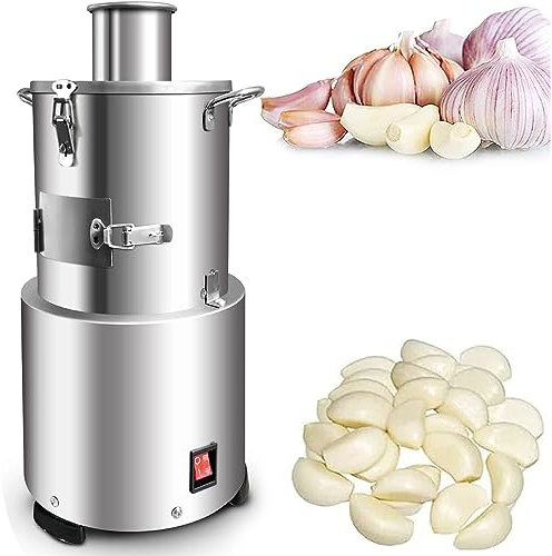 200W Commercial Electric Garlic Peeler,20KG/H Garlic Peeling Machine Garlic Separator,Automatic Garlic Skin Remover Powerful Garlic Peele for Restaurant Barbecue Shops Hotels